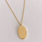 Gold Birth Flower Pendant Necklace