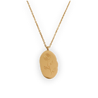 Gold Birth Flower Pendant Necklace