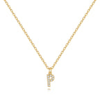 Pavé Uppercase Initial Necklace