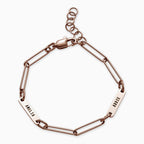 Personalized Paperclip Name Bracelet