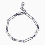 Personalized Paperclip Name Bracelet