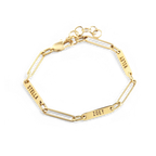 Personalized Paperclip Name Bracelet