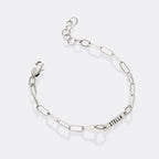 Personalized Paperclip Name Bracelet