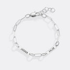 Personalized Paperclip Name Bracelet