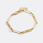 Personalized Paperclip Name Bracelet