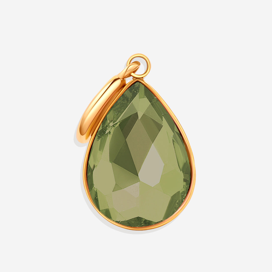 Teardrop Birthstone Charm