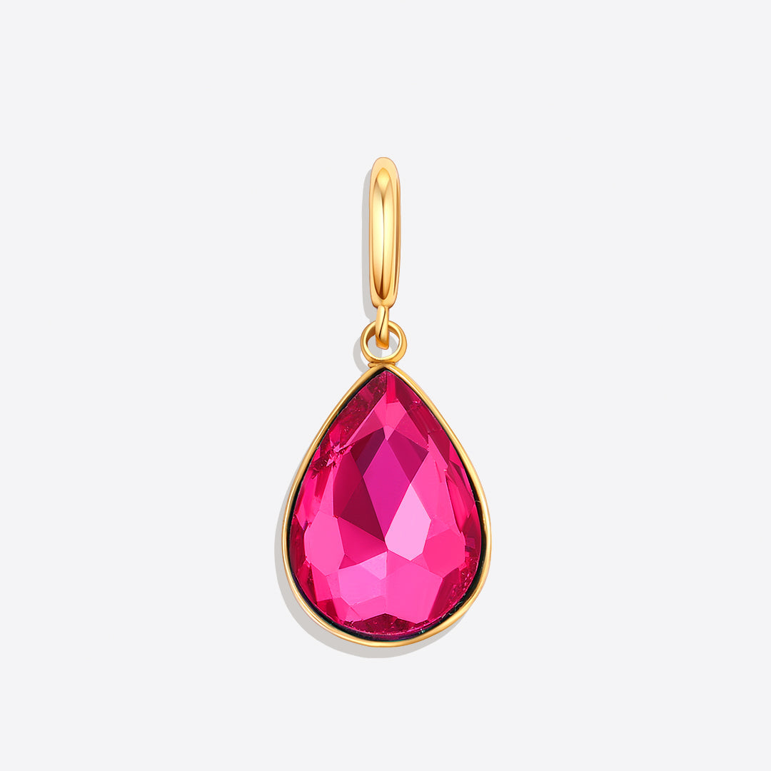 Teardrop Birthstone Charm