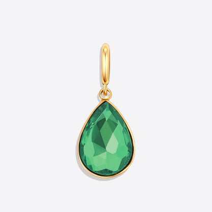 Teardrop Birthstone Charm