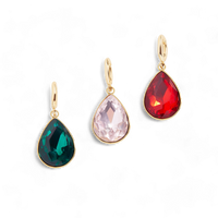 Teardrop Birthstone Charm