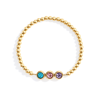 Personalized Birthstone Beaded Bracelet