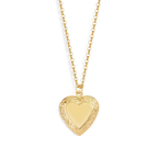 Personalized Heart Locket Necklace