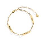 Personalized Paperclip Name Bracelet