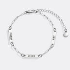 Personalized Paperclip Name Bracelet
