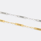 Personalized Paperclip Name Bracelet