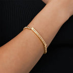 Powerful, Beautiful, Brilliant, and Brave Beaded Inspire Bracelet