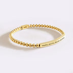 Powerful, Beautiful, Brilliant, and Brave Beaded Inspire Bracelet