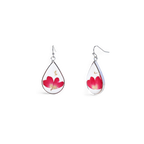 Pressed Birth Flower Earrings