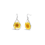Pressed Birth Flower Earrings
