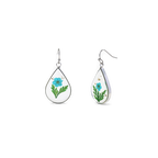 Pressed Birth Flower Earrings