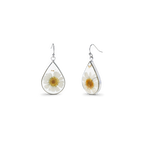 Pressed Birth Flower Earrings