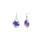 Pressed Birth Flower Earrings