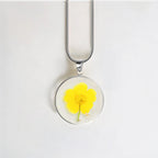Pressed Birth Flower Necklace