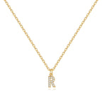 Pavé Uppercase Initial Necklace
