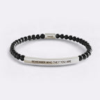 Remember Who The F You Are Beaded Inspire Bracelet