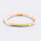 Remember Who The F You Are Beaded Inspire Bracelet