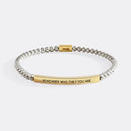 Remember Who The F You Are Beaded Inspire Bracelet