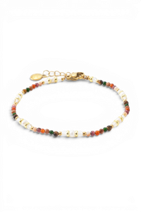 Rainbow Tourmaline Minimalist Bracelet