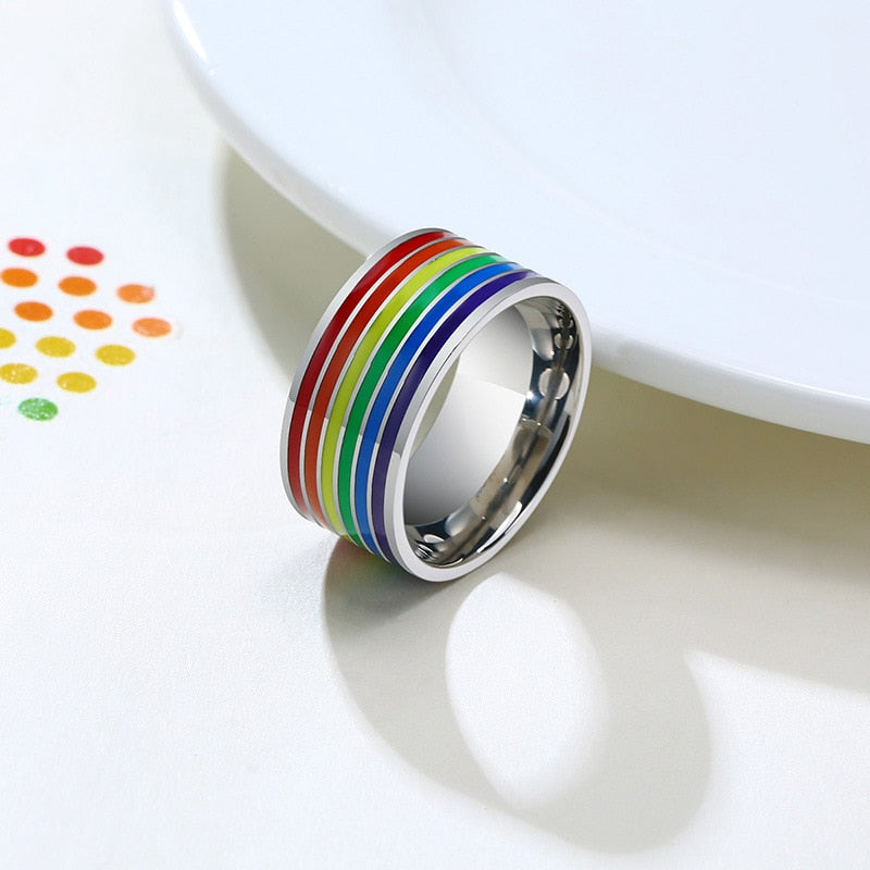 Rainbow Band Ring