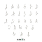 Romantic Initial Charm Pendant