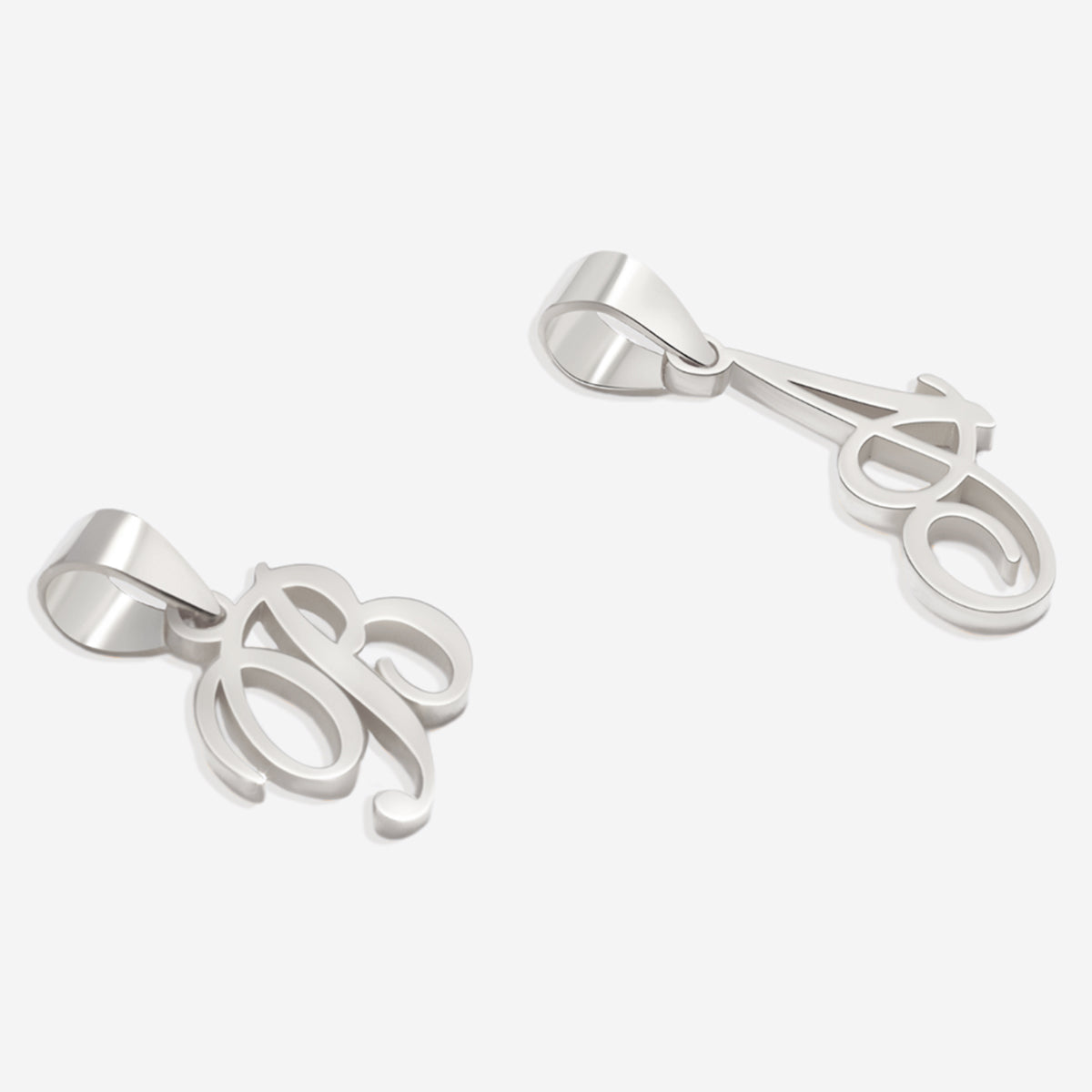 Romantic Initial Charm Pendant