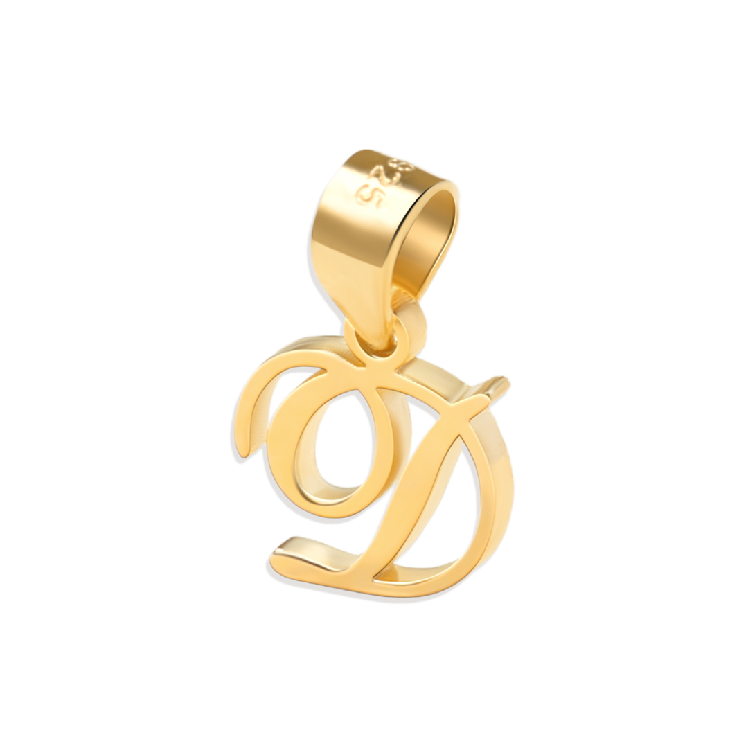 Romantic Initial Charm Pendant