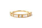 Round & Baguette Vintage Ring
