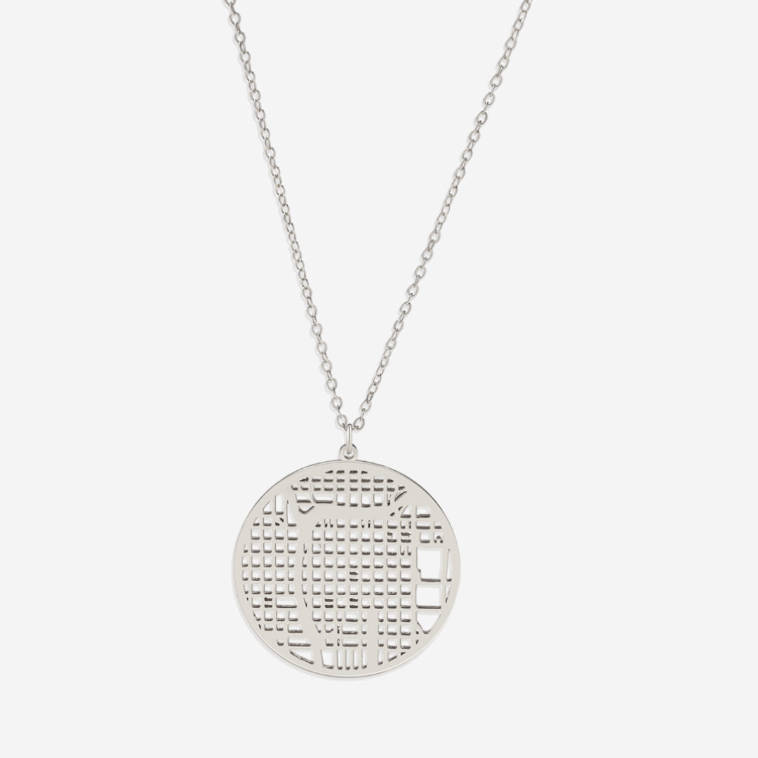 Custom Map Pendant Necklace