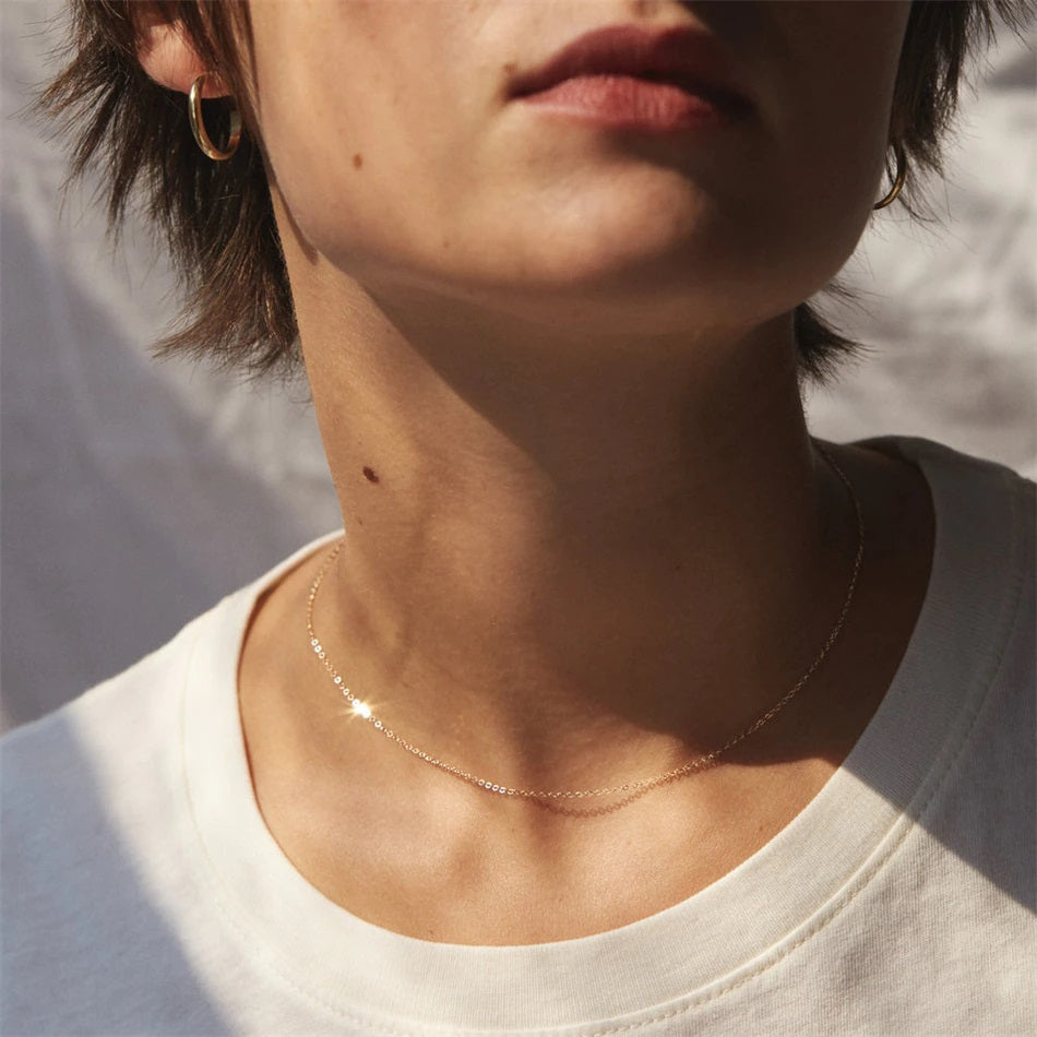 Dainty Cable Chain Necklace