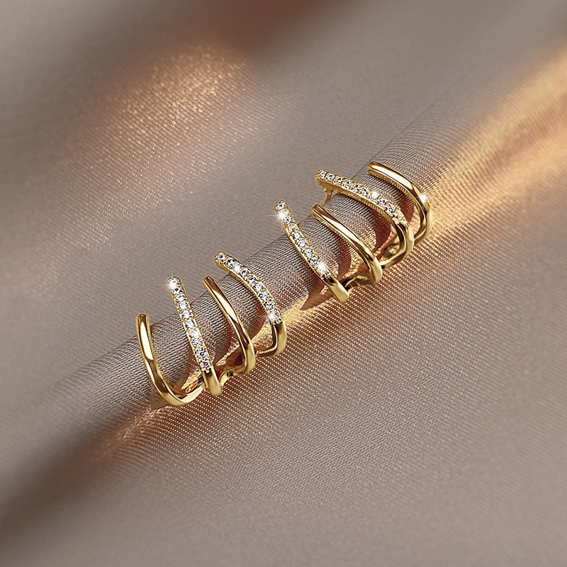 Claw Stud Wrap Earrings