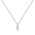 Pavé Uppercase Initial Necklace
