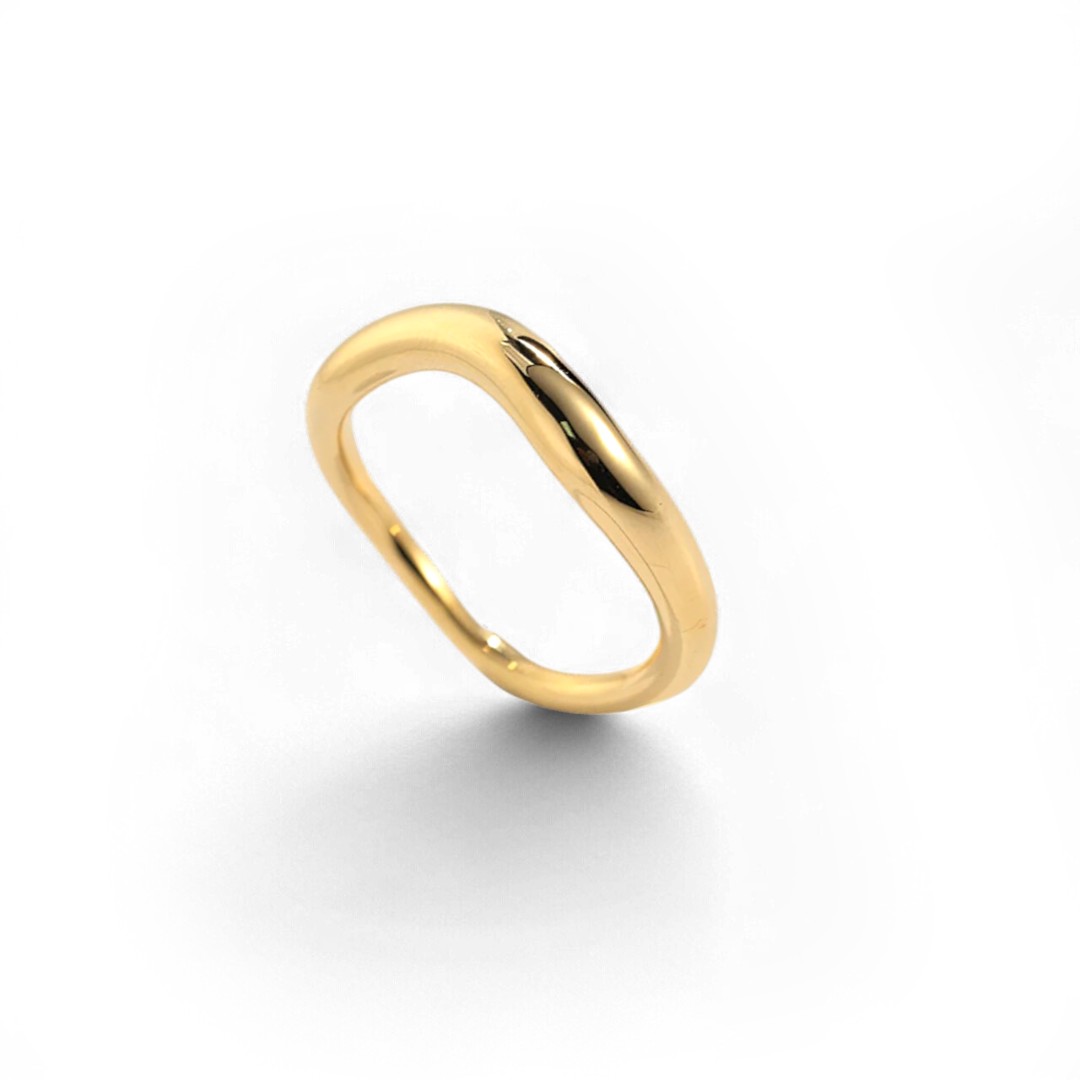Sculptural Wavelength Ring