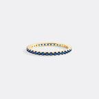 September Birthstone Eternity Stacking Ring