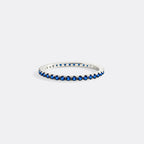 September Birthstone Eternity Stacking Ring