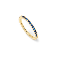 September Birthstone Eternity Stacking Ring