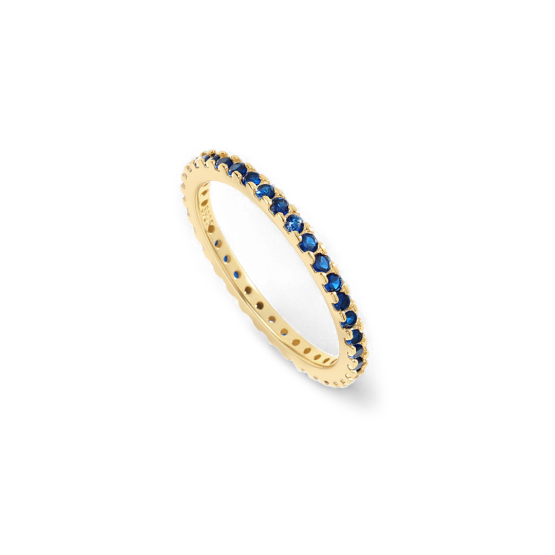 September Birthstone Eternity Stacking Ring