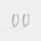 Shimmer Huggie Hoop Earrings