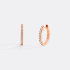 Small Dainty Pave Earring