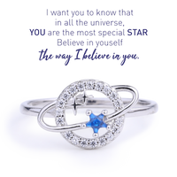 To My Special Star Planet & Stars Ring