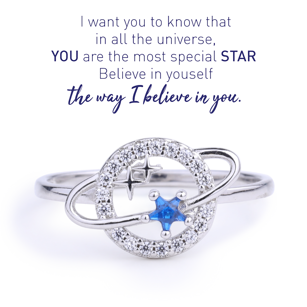 To My Special Star Planet & Stars Ring