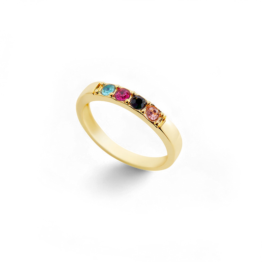 Stackable Birthstones Band Ring